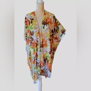 NWT Floral Kimono Cover-Up Size Small